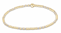 Hope Joy Pattern 2mm Bead Bracelet