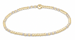 Hope Joy Pattern 2mm Bead Bracelet