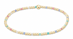 Hope Sincerity Pattern 2mm Bead Bracelet