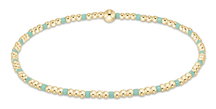 Hope Sincerity Pattern 2mm Bead Bracelet