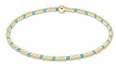Hope Sincerity Pattern 2mm Bead Bracelet