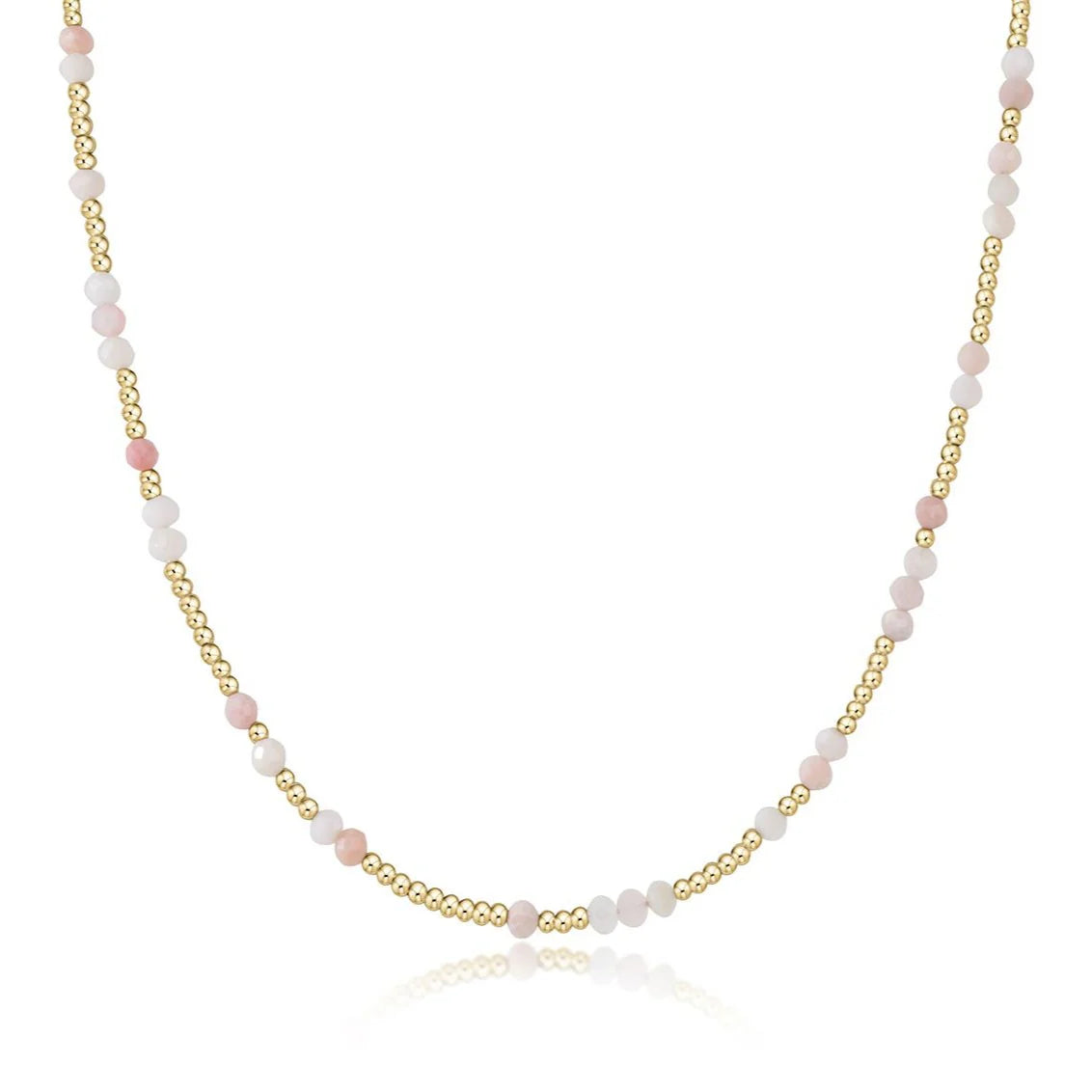 15" Choker Hope Unwritten Gemstone - Pink Opal