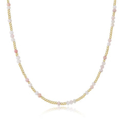 15" Choker Hope Unwritten Gemstone - Pink Opal