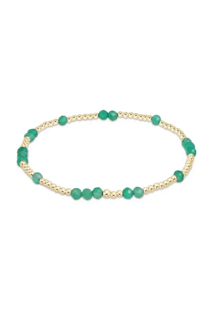 Hope Unwritten Gemstone Bracelet in Green Onyx.