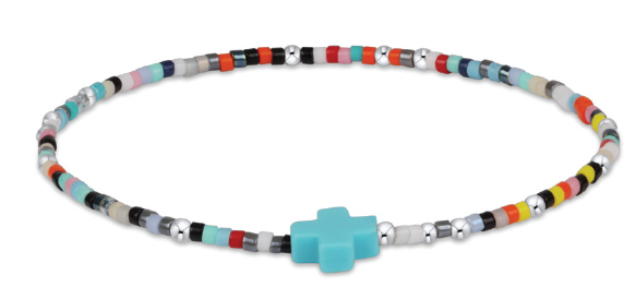 Hope Unwritten Sterling Signature Cross Bracelet