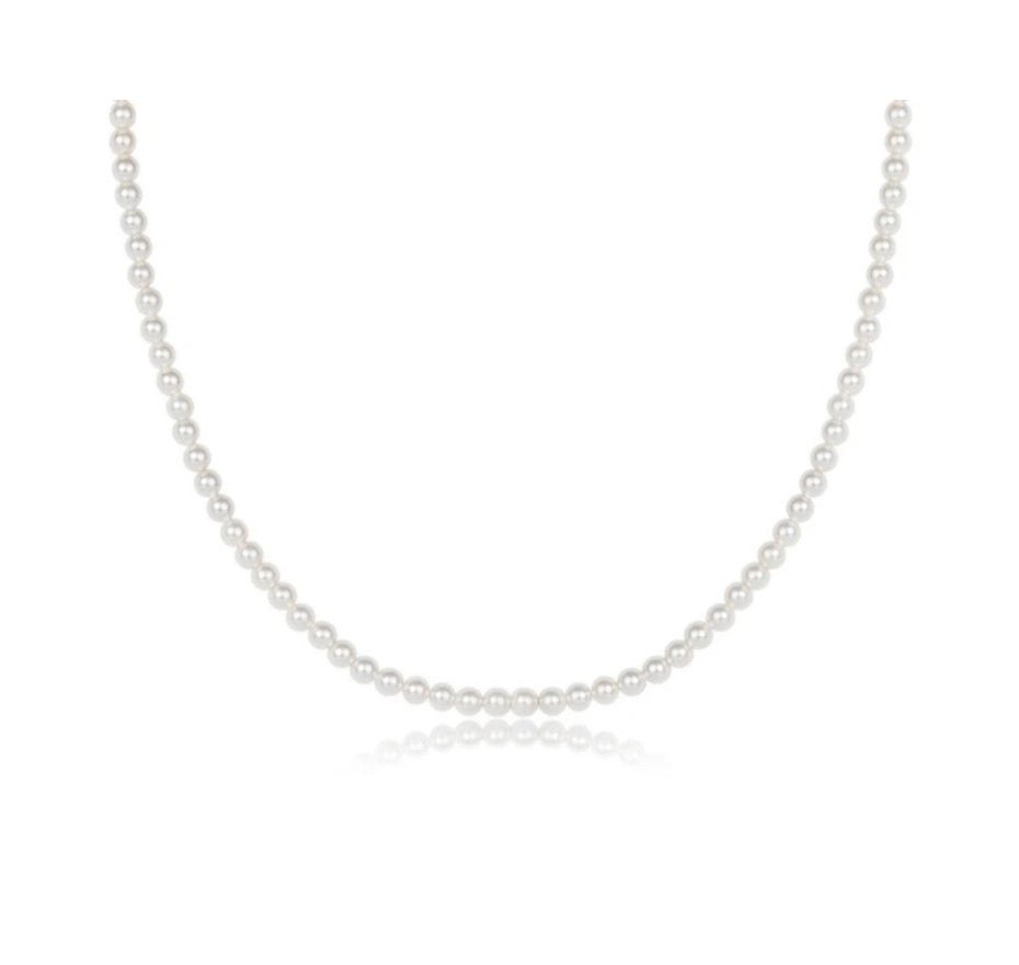 17" Choker Classic Pearl 4mm Bead