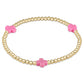 Signature Cross Gold Pattern 3MM Bead Bracelet