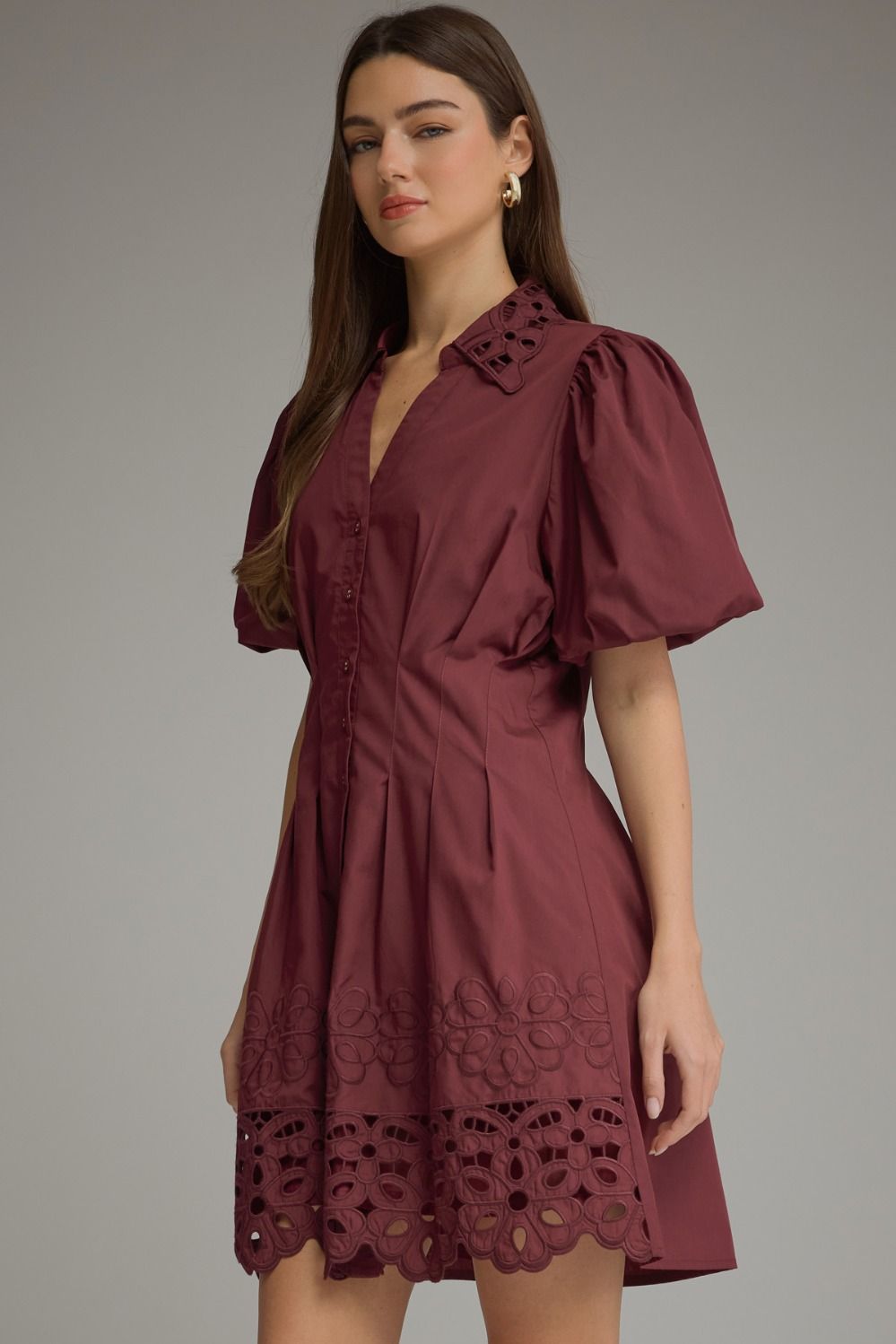Rosalie Eyelet Mini Dress