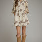 Fall Blooms Mini Dress