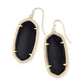 Kendra Scott Elle Gold Black Earring