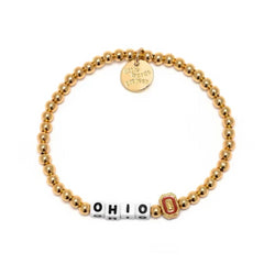 Ohio State Waterproof 14k Gold Bracelet