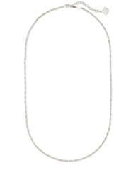 Kendra Scott Lola Chain Necklace Rhodium Metal