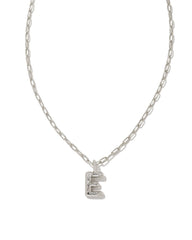 Kendra Scott Crystal Letter "E" Short Pendant Necklace.