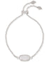 Elaina Rhodium - Iridescent Drusy Bracelet Front VIew