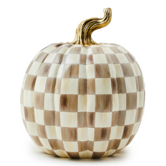 Mocha Check Pumpkin