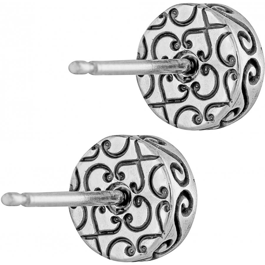 Crescent Mini Post Earrings Back View 