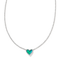 Framed Ari Heart Short Pendant Necklace