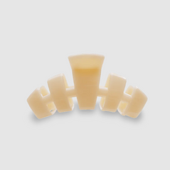 Classic Almond Beige Small Claw Hair Clip