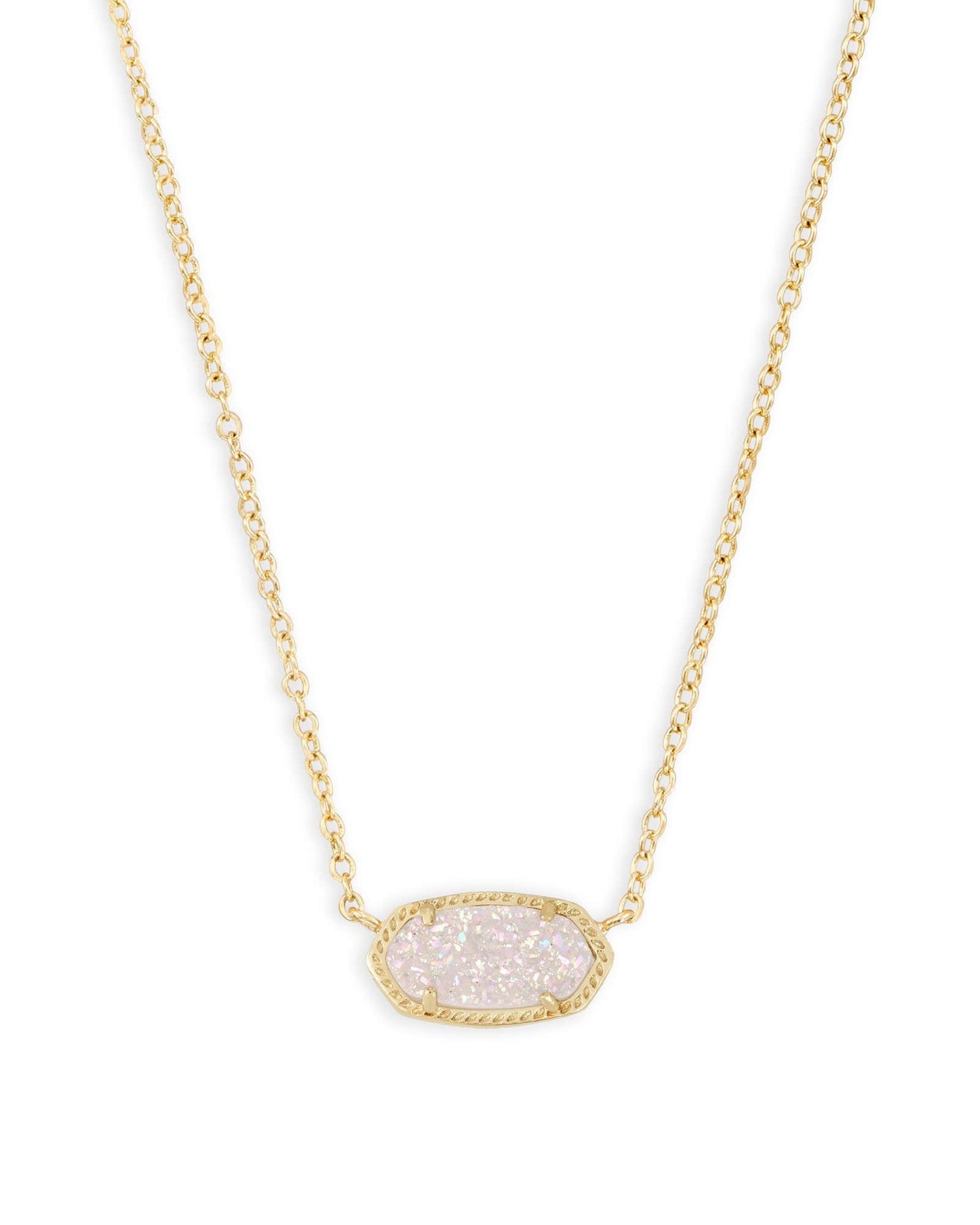Elisa Gold - Iridescent Drusy Necklace