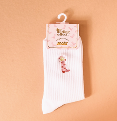 Embroidered Crew Socks