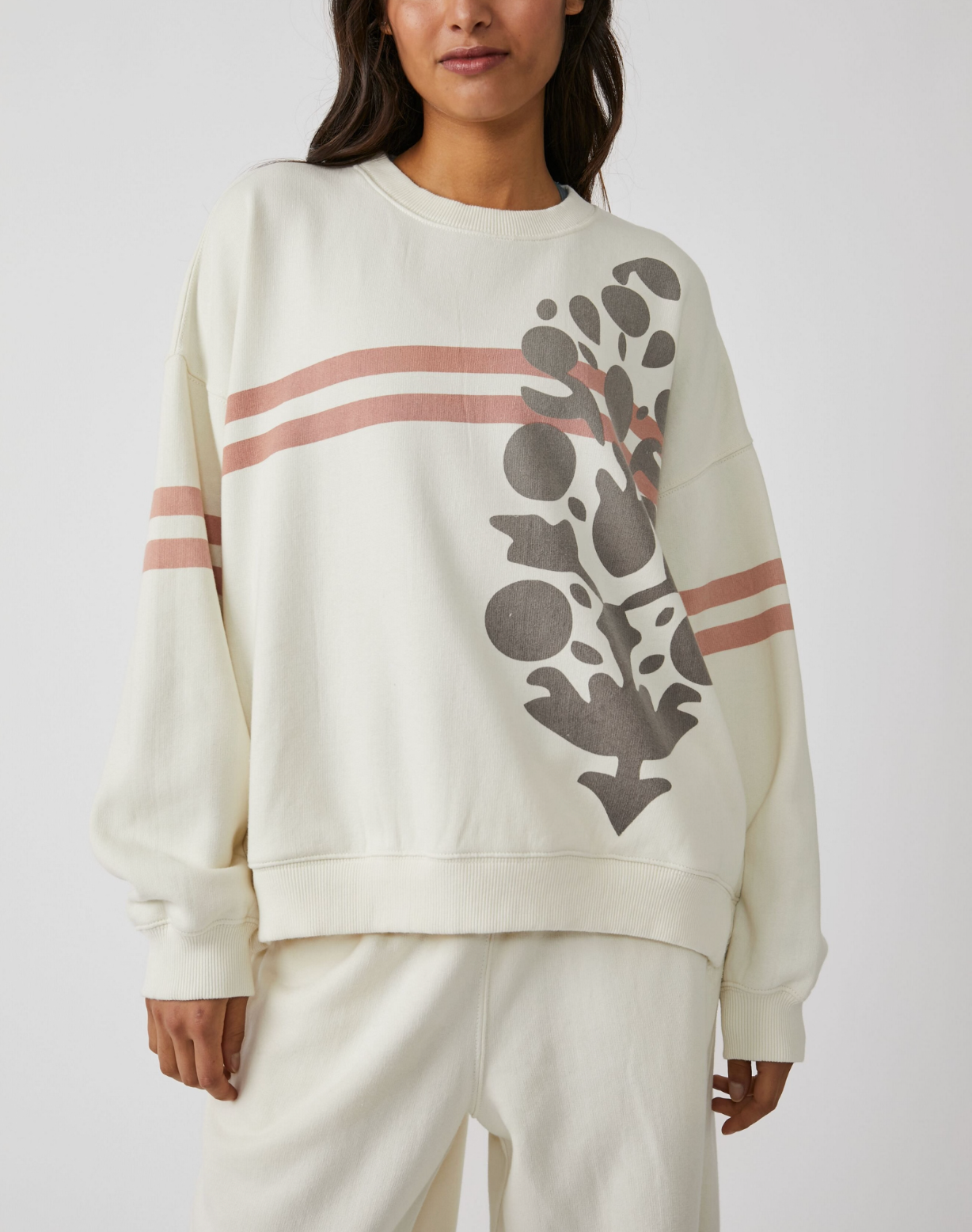 Free People All Star Pullover Logo | White Combo