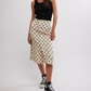 Free People Analise Printed Midi Skirt | Cream Combo