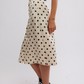 Free People Analise Printed Midi Skirt | Cream Combo