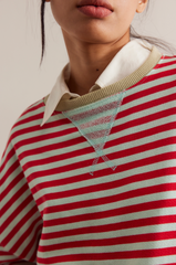 Free People Classic Striped Crew | Cherry Combo