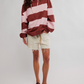 Classic Stripe Crew Wide