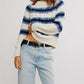 Frankie Cable Striped Pullover