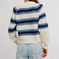 Frankie Cable Striped Pullover