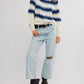 Frankie Cable Striped Pullover