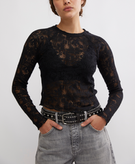 Free People In The Meadow Tee | Black