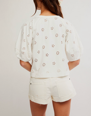 Jessie Eyelet Tee