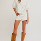 Jessie Eyelet Tee