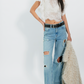 Lunar Ash Lace Top
