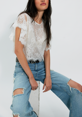 Lunar Ash Lace Top
