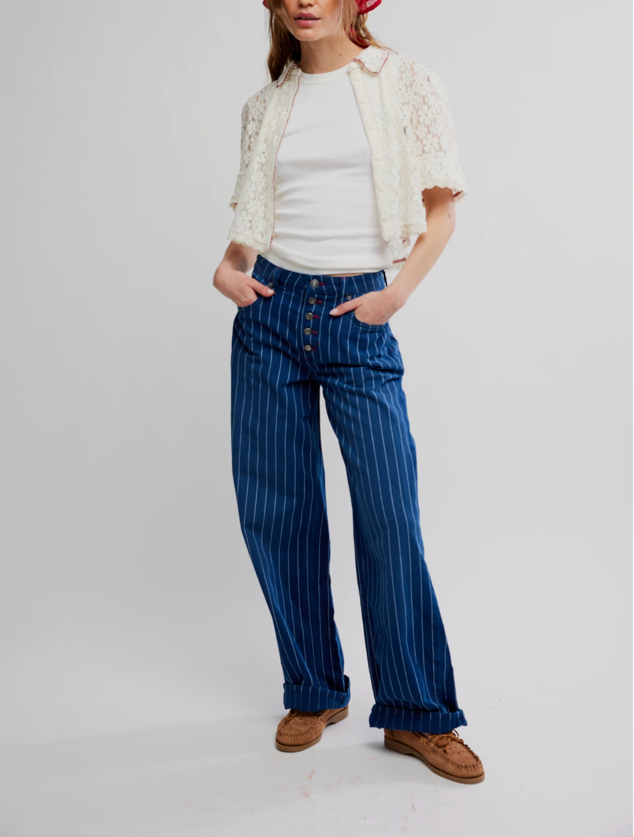 Mannie Lace Button Down