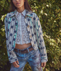 Mannie Lace Button Down