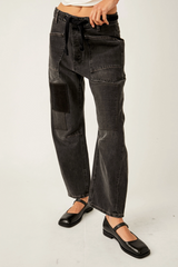 Free People Moxie Low Slung Pull On Jean | Nighthawk