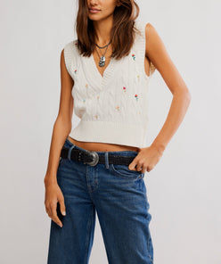Plumeria Floral Vest