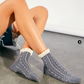 Rosebud Waffle Knit Ankle Sock