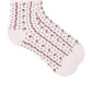 Rosebud Waffle Knit Ankle Sock
