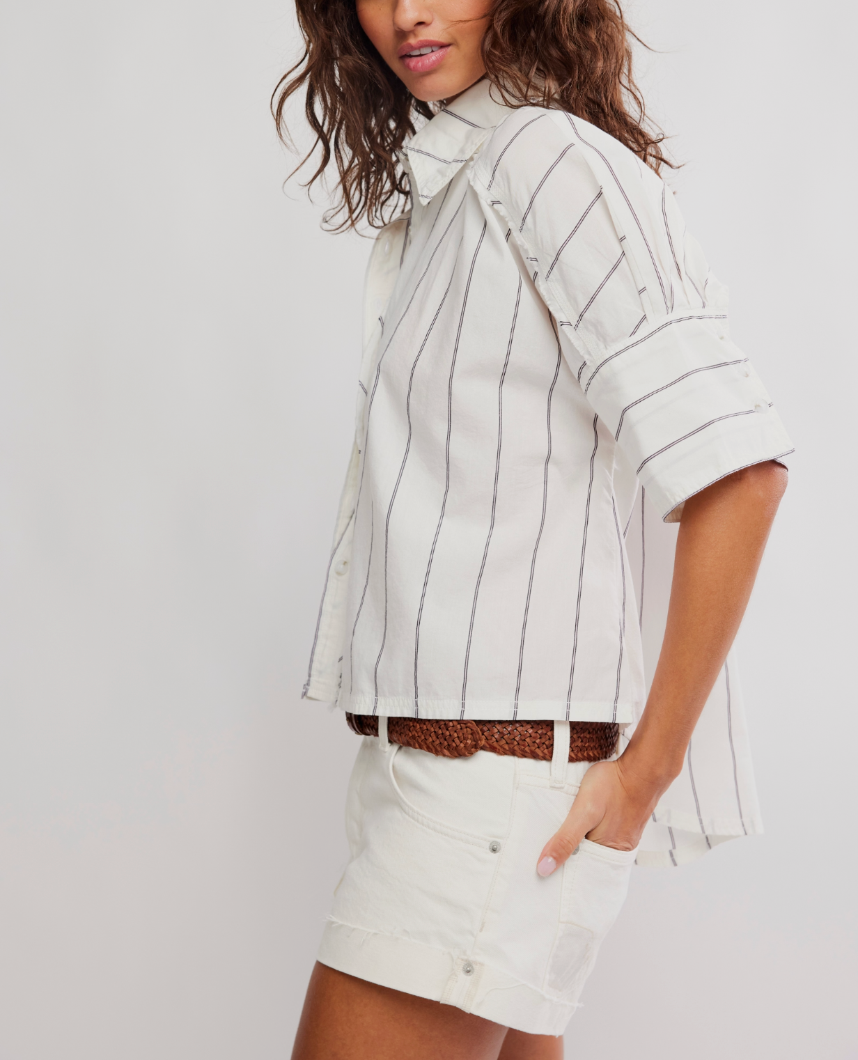 Seaside Cotton Stripe Shirt