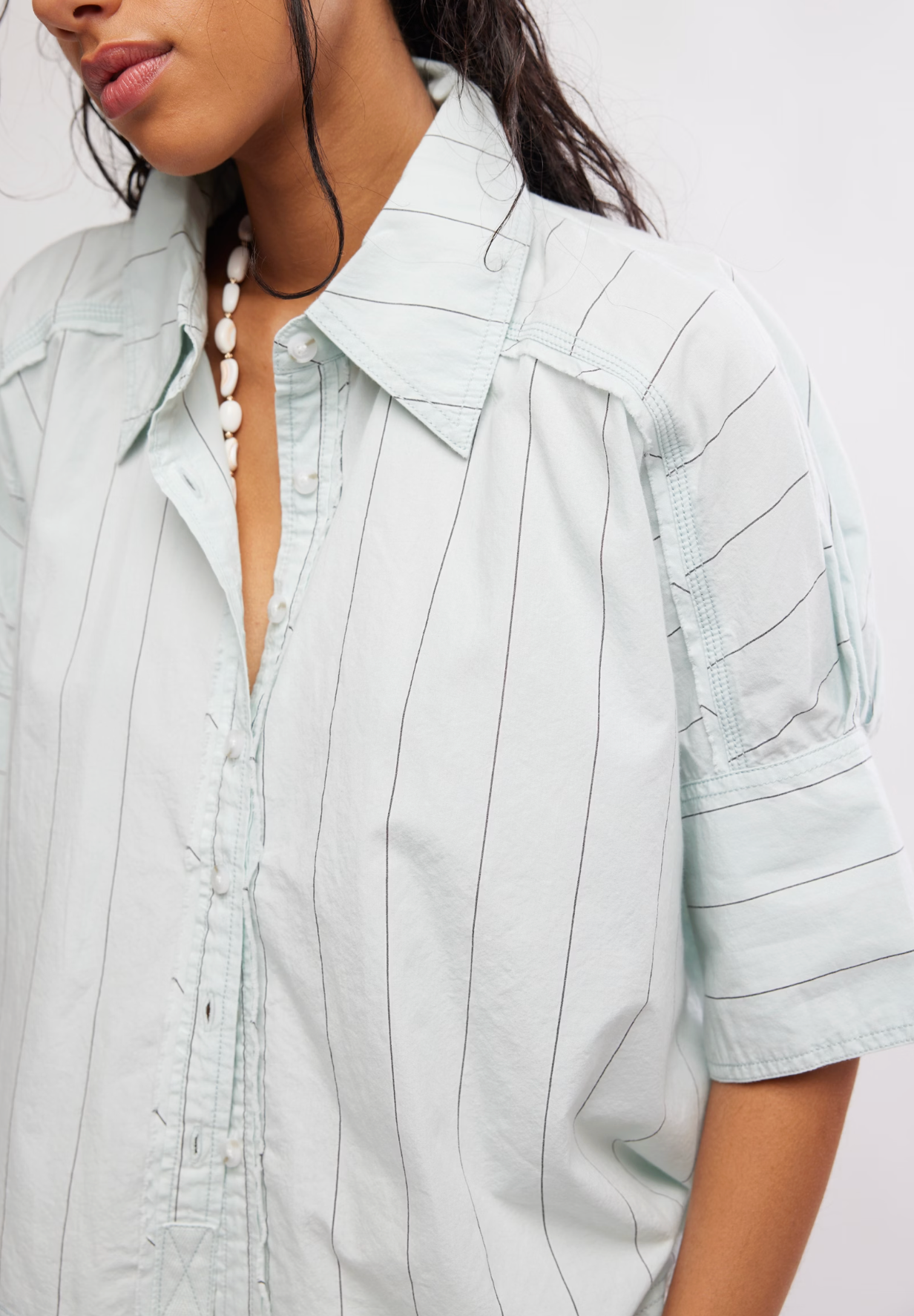 Seaside Cotton Stripe Shirt