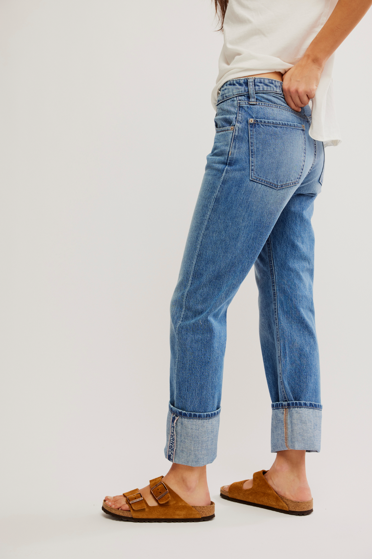 Free People Slim Shade Selvedge Jean | True Blue