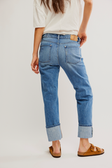 Free People Slim Shade Selvedge Jean | True Blue