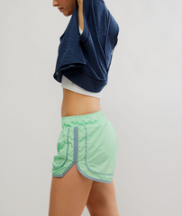 Free People Varsity Blues Short | Bright Jade Combo