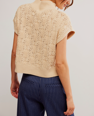 Free People Vickie Mock Neck Sweater | Macadamia