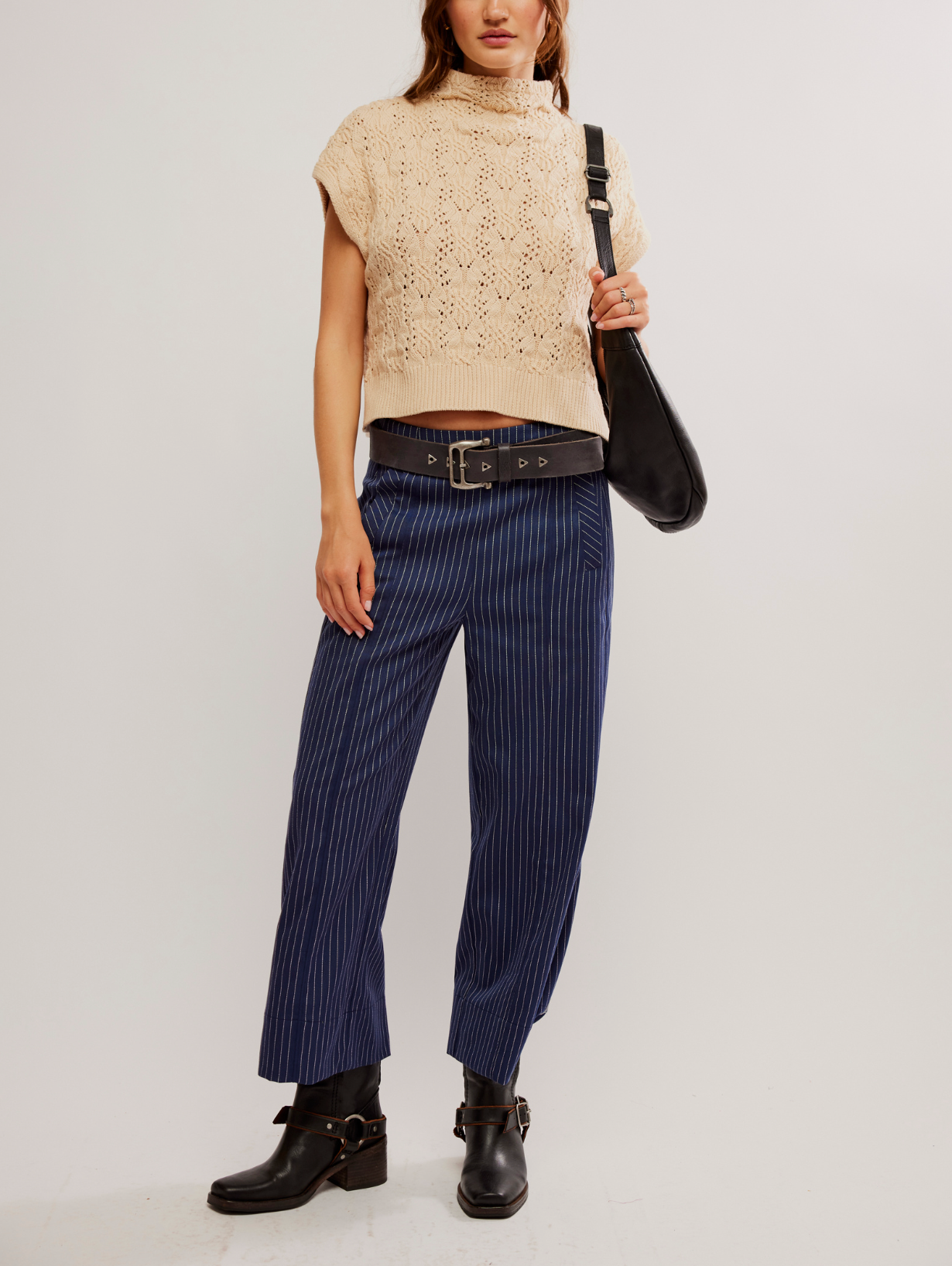 Free People Vickie Mock Neck Sweater | Macadamia